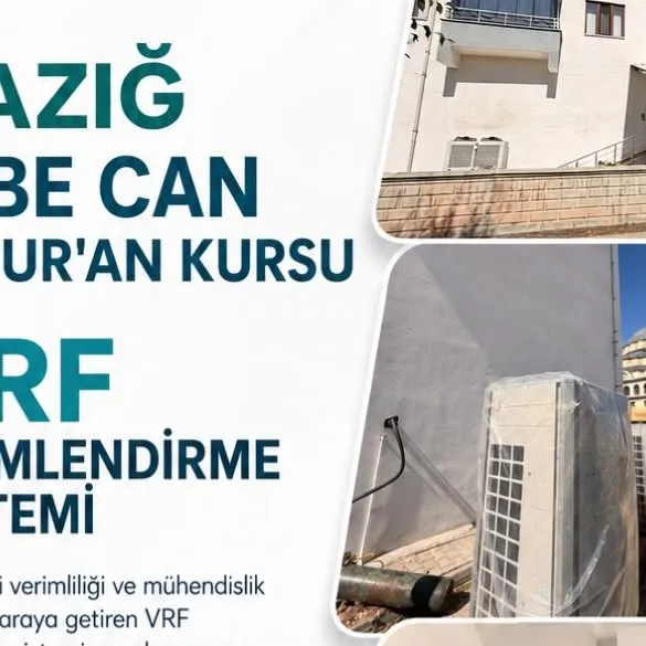 Elazığ Edibe Can Kız Kur’an Kursu binası ve VRF dış üniteleri